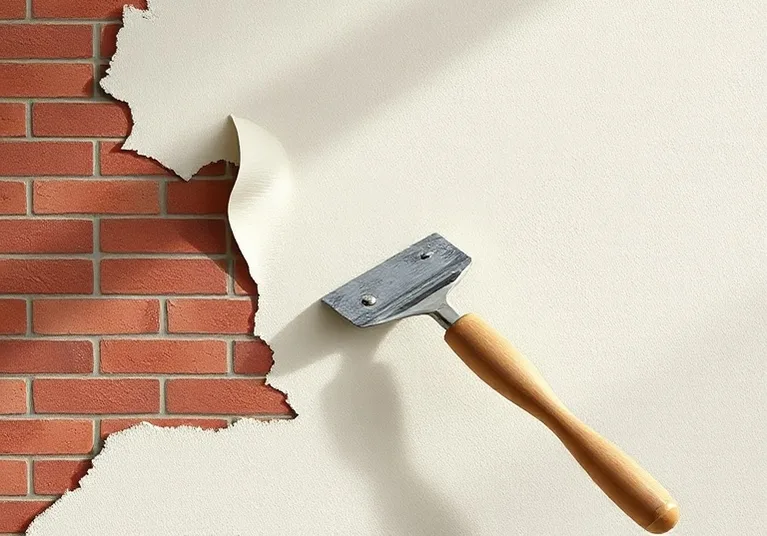 Application d'un enduit décoratif à la lisseuse sur un mur